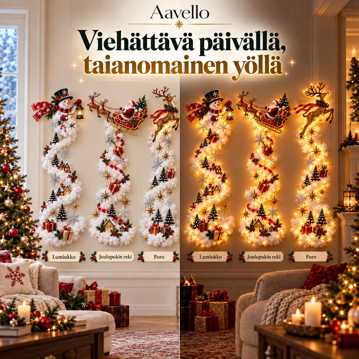 Aavello™ Jouluinen seinävalo