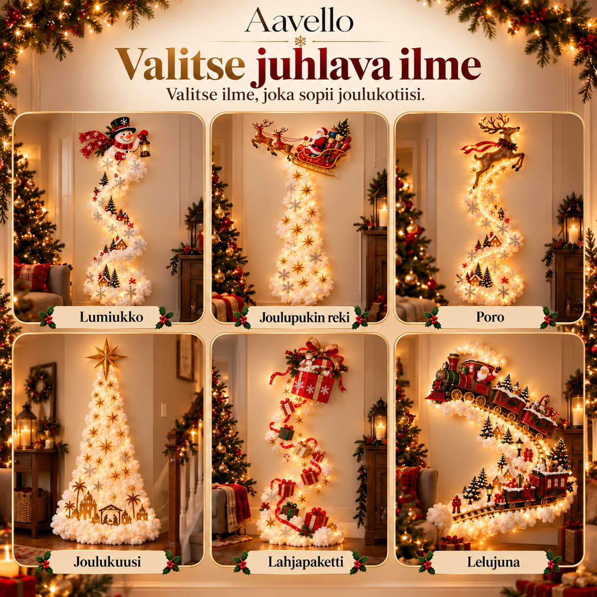 Aavello™ Jouluinen seinävalo