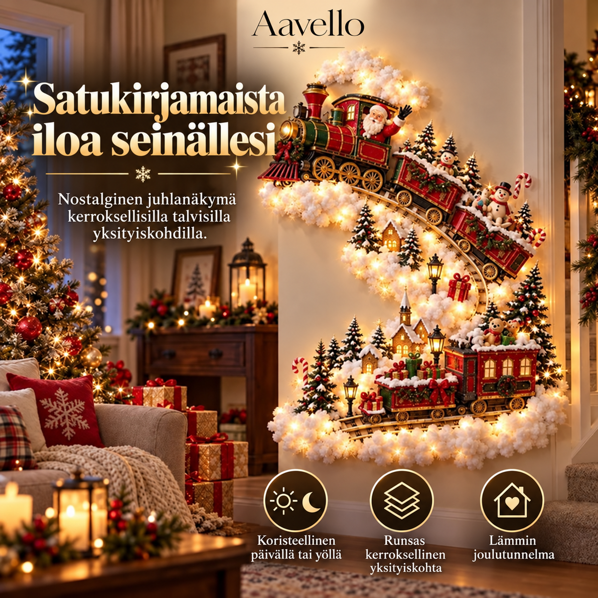 Aavello™ Jouluinen seinävalo