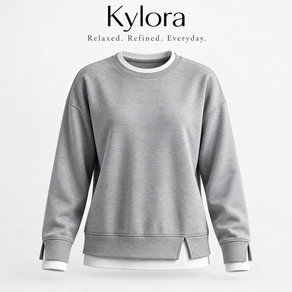 Aavello™ Kerroksellinen tilkkutyylinen collegepaita