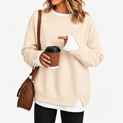 Aavello™ Kerroksellinen tilkkutyylinen collegepaita