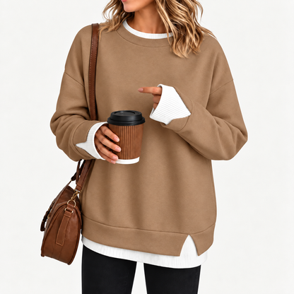 Aavello™ Kerroksellinen tilkkutyylinen collegepaita