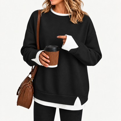Aavello™ Kerroksellinen tilkkutyylinen collegepaita