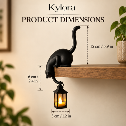 Aavello™ Kissan muotoinen hyllylyhty
