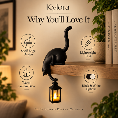 Aavello™ Kissan muotoinen hyllylyhty